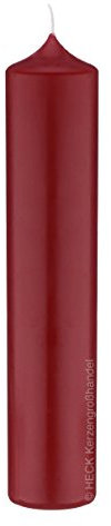 Altar Kerze Rot 10% BW Anteil (Bienenwachs Kerzen) 30 x 10 cm im XXL Format deutsche Marken Kerzen Kopschitz Kerzen in RAL Kerzenqualität