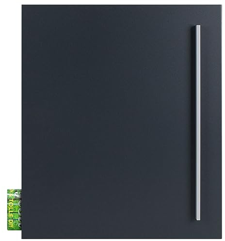 Briefkasten mit Zeitungsrolle anthrazit-grau (RAL 7016) MOCAVI Box 110 Postkasten mit Zeitungsfach groß Wand-Briefkasten mit Zeitungsrolle moderner Briefkasten rostfrei DIN A4 Design-Briefkasten