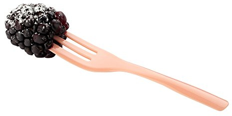Restaurantware-4 Inch Cake Forks, 100 Knife-Edged Premium Pastry Forks - Disposable, Solid And Durable, Coral Plastic Sharp Edge Fork, For Parties, Bakeries, Catering Services, Gatherings