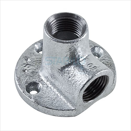 Stabilo-Sanitaer Rohr Wandscheibe 1 Zoll DN25 Deckenwinkel Wandwinkel Gewinde Fitting verzinkt