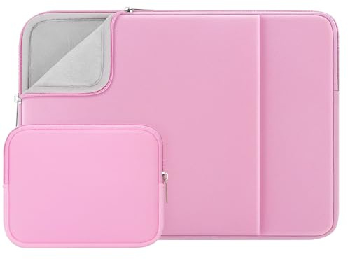 RAINYEAR Weiche Laptoptasche Kleine Tasche für 13-Zoll-MacBook Air M5 A3449 | M4 A3240 M3 A3113 M2 A2681 M1 A2337, 13,3-Zoll-MacBook Pro A2338 13 I Laptop-Notebook-Schutzhülle mit Fronttasche