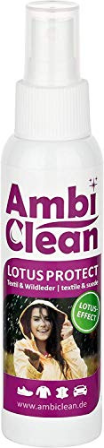 AmbiClean® Lotus Protect Imprägnierspray für Wildleder & Textilien | Schmutzabweisender Langzeitschutz mit Lotus-Effekt – 2x100ml