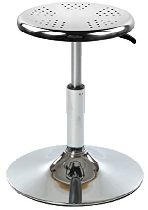 Heavy Duty Adjustable Height Stainless steel structure work shop Stool round Cushion, Salon swivel Stool Swivel Chair With Foot Res, Load-bearing 440 Ibs GXFC SHOP