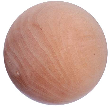 STOBOK Holzkugel Unvollendete Holzkugeln Weihnachten Bastelkugeln Ornamente für Bastel DIY Projekte Stopper Holzkugel 10cm Zum Basteln