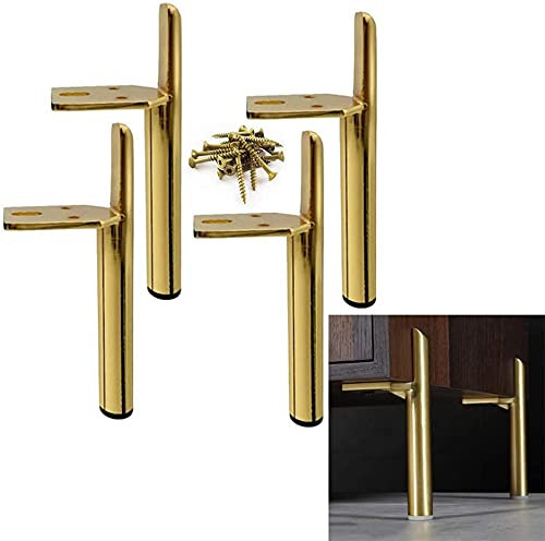 GLP Metal Furniture Legs, Modern Style Coffee Table Sofa Feet Kitchen Table Legs Bathroom Cabinet Cupboard Feet, DIY Furniture Hardware Replacement Parts, 4Pcs (Size : 13cm/5inch)