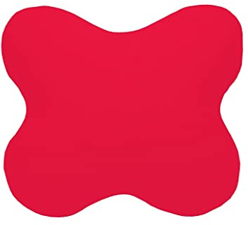 Dukal | Bezug für ACAMAR Seitenschläferkissen Nackenstützkissen | aus hochwertigem DOPPEL-Jersey | 100% Baumwolle | Farbe: rot