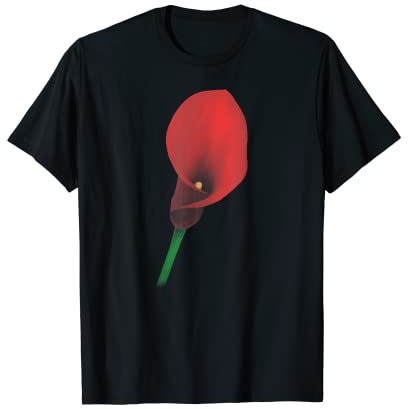 Rote Calla-Lilien T-Shirt
