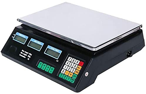 Electronics Shop Balance numérique rechargeable Equilibreuse avec câble de charge pour vente au détail des fruits et légumes 40 kg