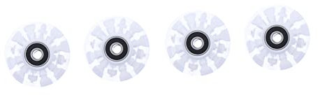 Garneck 4 Stücke Rollschuh Räder Leuchten Zubehör Skate Zubehör Kugellager Leuchten Skateboard Räder Leuchtende Räder LED Roller Räder Ersatz Skateboard Räder