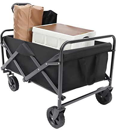 Chariot de transport pliable pour la plage, le camping, 80 kg