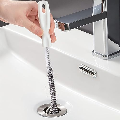 Reinigungsbürsten für Abwasserkanäle Flexible Abflussreinigungsbürste Rohrreiniger Haare Entferner Drain Reinigungsbürste für Küchen Badezimmer Entfernen Langer Haare (1)
