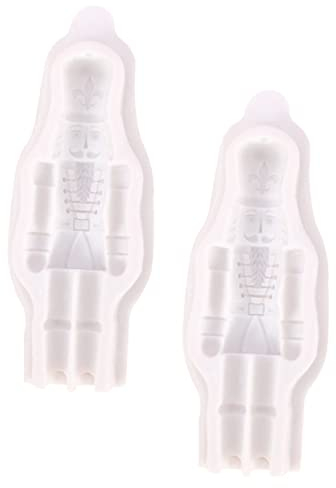 BESTonZON 2 Pezzi Schiaccianoci Stampo In Per Dolci In Silicone Per Caramelle In Silicone Per Cioccolato Formine Per Biscotti Formine Per Torta Di Natale