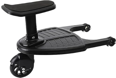 Planche de Poussette Universelle avec siège Marche Planche À Roulettes Confortable pour Bébé Deux en Un Confortable À 4 Roues portable pour enfants landau poussette