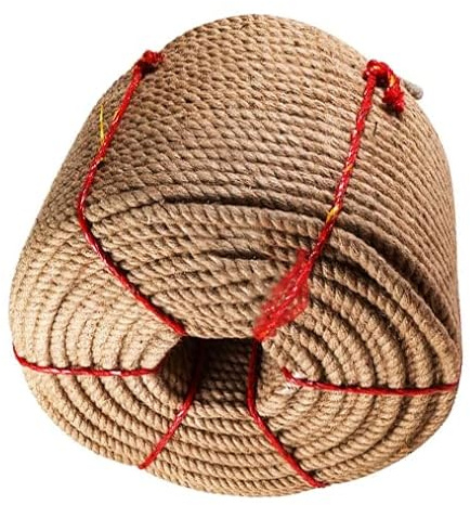 Natural Jute Rope,Thick Rope, 15mm Hemp Rope 30M/98.4FeeT Thick Garden Jute Twine String For DIY Cat Scratcher Gardening DIY Scratch Post Rope Home Decor(Size:15MM 30M) (Size : 15MM 10M) (Color : 15M