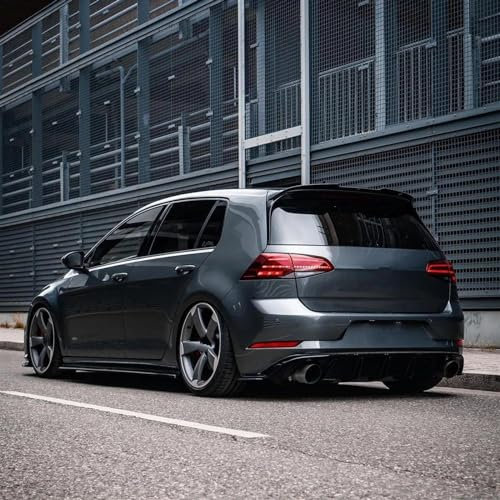 SIMICASE Heckspoiler Für VW Für Golf 7 7.5 R GTI GTD 2009-2020 Glanz Schwarz Maxton Stil Body Kits Tuning Hinten Dach Spoiler Flügel Heckscheibe Seitenspoiler