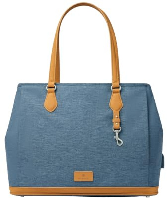 Nordace Siena Pro Tote Plus - Spacious 15 Inch Laptop Work Tote Bag for Everyday & Travel (Blue)