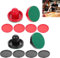 Tischhockey Set,Air Hockey Pushers,Drücker für Air Hockey Tisch Spiel,Kunststoff Tisch Eishockey Set,4 Airhockey Schieber,4 Flanell,8 Pucks Tokaneit