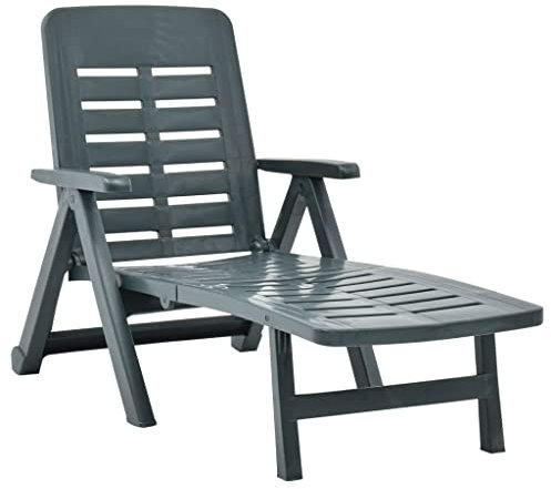 LLEZKBR Furniture Select Klappbare Sonnenliege Kunststoff grün