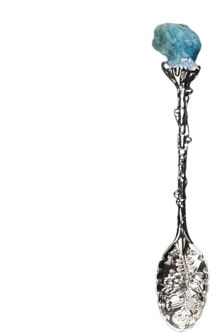 Cuchara de, cucharas de aleación de vintage, diseño retro, cuchara de té, café, postre, helado para mezclar, disponible en bronce, plata, oro, 11 x 1,9 cm