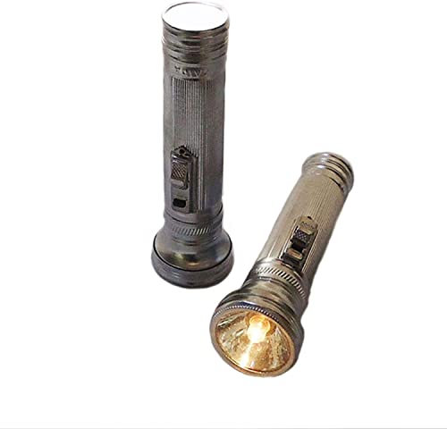 SDGBCXD, Lampe de poche portable rétro nostalgique, torche, lampe de poche, nostalgique, ancienne, vintage, lampe de poche à l'ancienne, nostalgique, simple, for l'extérieur, for la maison, portable,