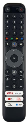 FOXRMT RC833 Mando para TCL LED LCD TV Compatible con Original Mando RC833 GUB1 TCL 43/50/55/65/75/85 Inch C645K Series Smart 4K UHD Ultra HD HDR QLED TV