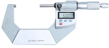 Micrometro elettronico for esterni 0,001 mm Calibro digitale Micrometri Spessimetro 0-25-50-75-100 mm(50-75mm)