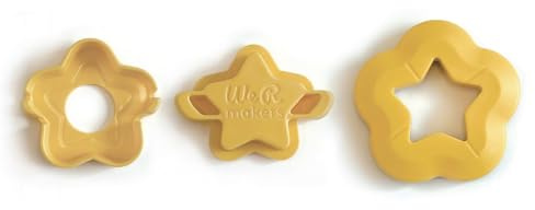 We R Makers Button Press Puffy Shaker Insert - Estrella 37 mm - Inserto & Troquel - con Material para 5x Pegatinas 3D & 5 Figuras de Tarjeta Shaker - con Papel y Tela