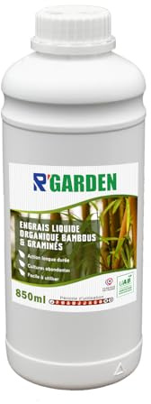R’GARDEN | Engrais Liquide organique Bambous & Graminées | Action longue durée, sol enrichi & reprise vigoureuse | UAB (Agriculture Biologique) | Conditionné en France (Bambou)
