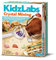4M Kidz Labs Crystal Mining Kit for Age 5+, Contains 8 Natural Crystals, Mineral Rock Digging Kit, Educational Geology Experience