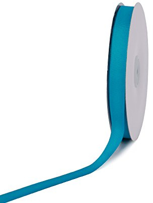 Creative Ideas 50-Yard Solid Grosgrain Ribbon, 5/8-Inch, Turquoise