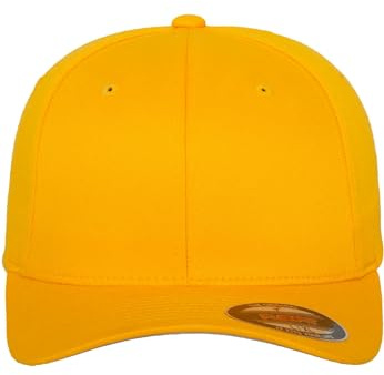 Flexfit Unisex Cap Wooly Combed, Unisex Baseballkappe, L/XL, Gold