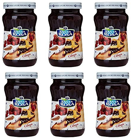 6x Santa Rosa Mermelada de Cereza Italiana 350g