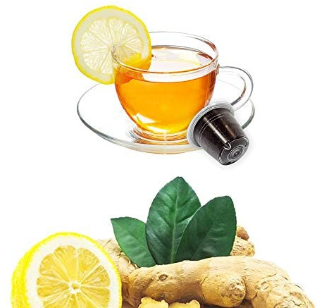 10 Capsule Tisana Infuso Zenzero e Limone Nespresso - Bevanda Solubile Compatibile con Macchina Caffè Nespresso