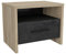 Demeyere Colorado Mesita de Noche, Madera de Roble, aglomerado, 6 x 36,3 x 40,1 cm, Chene Kronberg/Sidewalk, 49,6x36,3x40,1