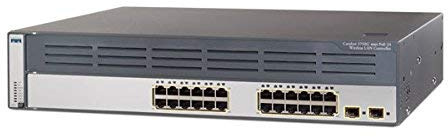 Cisco Catalyst 3750G Integrated Wireless LAN Controller - Dispositivo di gestione della rete - 24 porte - Ethernet, Fast Ethernet, Gigabit Ethernet - 2U (ricondizionato)