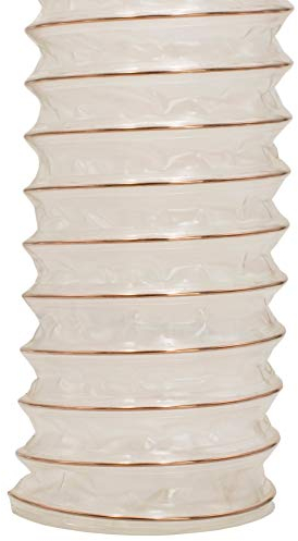 AWM Absaugschlauch transparent 0,4 mm Absauganlage Spiralschlauch schwer entflammbar Flexschlauch - METERWARE (35 mm)