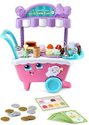 LeapFrog Scoop and Learn Ice Cream Cart Deluxe (Frustration Free Packaging), Pink