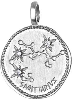 NKlaus Sagittaire Signe astrologique 925 argent sterling 16mm Pendentif Horoscope Zodiaque 1698