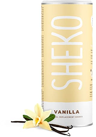 SHEKO Balance Shake Vanille - 21 Cremige Mahlzeitenersatz Shakes zum Abnehmen - Proteinreich, Glutenfrei & Natürlicher Geschmack - Abnehmen Shake