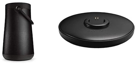 Bose Altavoz Bluetooth Portátil Soundlink Revolve+ (Serie II), Inalámbrico, Resistente Al Agua Y con Batería De Larga Duració, Negro + Soundlink Revolve - Base De Carga, Color Negro