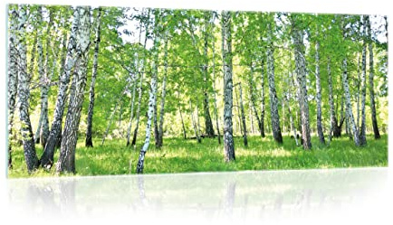 WallArena Glasbilder Bilder, Natur, | Bilder auf Glass - Wandbild XXL groß Wandbilder für Wohnzimmer Schlafzimmer Wohnzimmerbilder Modern