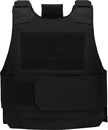 Taktisk väst justerbar Oxford säkerhet uniform CS Airsoft Paintball väst armé jakt premium i fullt skydd för jakt vandring safari arbete (medium), Mitten, S