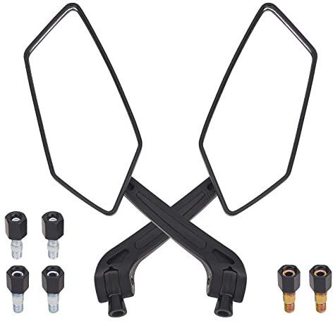 AHL 1 Paar Fahrradspiegel Motorradspiegel Universal Spiegel Spiegel Kit klappbar (links + rechts)