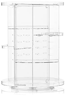 InnovaGoods® Make-up Organizer Rolkup, praktisch, funktional und robust, ideal zur Aufbewahrung von Schönheitsprodukten, 360° Drehung, 7 verstellbare Ebenen, einfach zu montieren und zu reinigen.