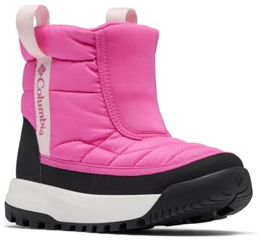 Columbia Youth Unisex Snowtrot Mid, Pink Ice/Satin Pink, 5