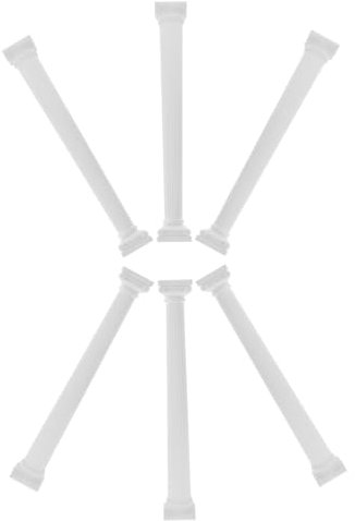 BESPORTBLE 6pcs Mini Roman Column Statue Photo Prop for Desk Decoration Sand Table Diy Crafts Home Ornament in Spray Plaster Color