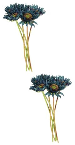 MAGICLULU 10 STK dekorative Kunstblumen Blaue Blumenvase Blaue Tischdekoration hochzeitsdeko Wohnkultur lebensechte Blumen künstliche Sonnenblume schmücken Requisiten Seidenblume