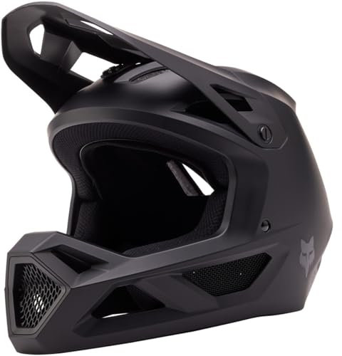 Fox Racing Rampage MT BLK CE/CPSC MTB Helm – leichte ABS-Schale – 360° Belüftung – MIPS Technologie – verstellbares Visier – GoPro Halterung – Matte Black, Größe: XL