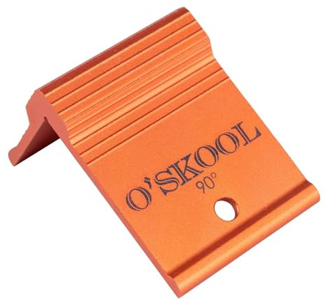 O'SKOOL 90° Sattelwinkel, Schwalbenschwanz-Sattelmarker für das Markieren von Linien und Maßen, präzises Messen sowie Überprüfung genauer Winkel und Rechtwinkligkeit bei Holzarbeiten