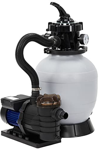 12 Sand Filter Pump - 1Lb Filter Ball, 2641GPH 1/2HP Pool Sand Filter for Above Ground and Inground Pool Up to 7500 Gallons,with 6-Way Multi-Port Valve & Strainer Basket Easy Installation